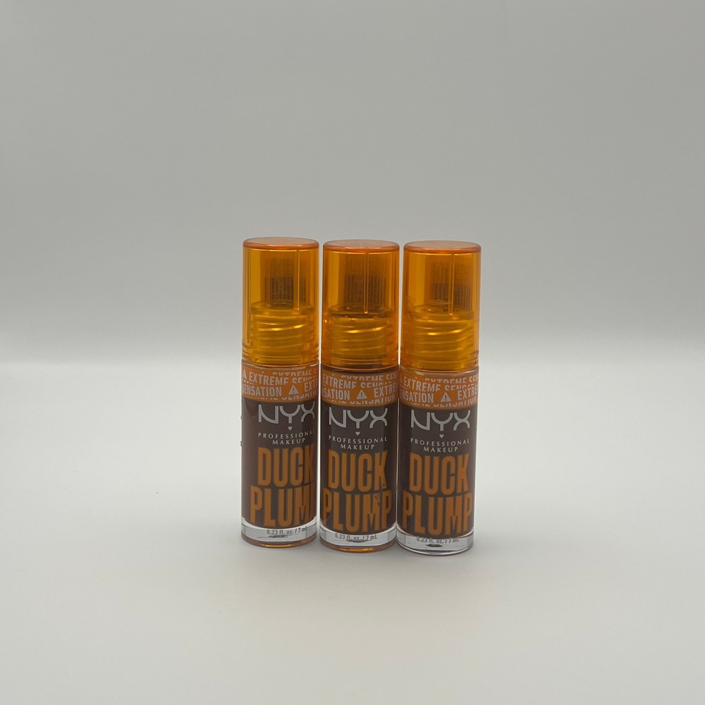 NYX Duck Plump Lip Gloss Twice the Spice 15 Extreme Plumping Gloss Lot of 3